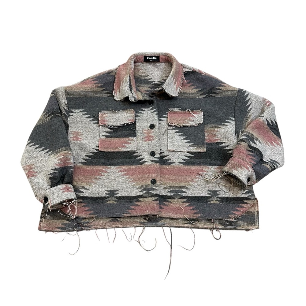 Pinch Me Cropped Aztec Jacket Size L